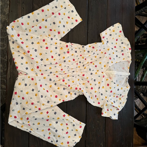 Madewell Puff Sleeve Tapered Jumpsuit - Picture 7 of 7